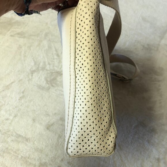 The Sak Camila Stone Perforated Leather Crossbody Handbag Purse - Picture 5 of 16